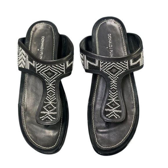 🖤 DONALD J PLINER CALI Sandals Sz 8M 👡 Rich Auntie‎ Energy Only - Picture 2 of 6